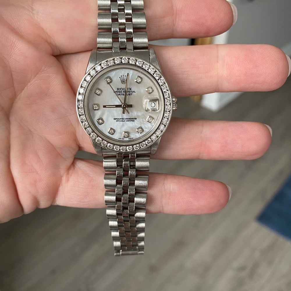 Woman’s size 31mm stainless steel rolex